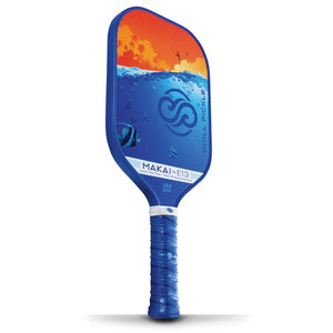 Chill Pickle Makai 13mm pickleball paddle angled studio product view