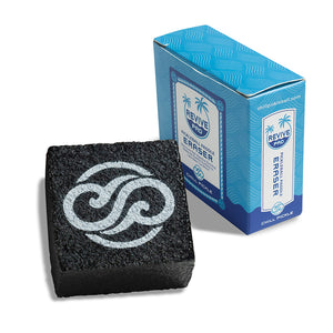 Chill Pickle pickleball paddle eraser shown next to retail box as a complete cleaning accessory kit