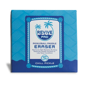 Front view of Chill Pickle pickleball paddle eraser retail package